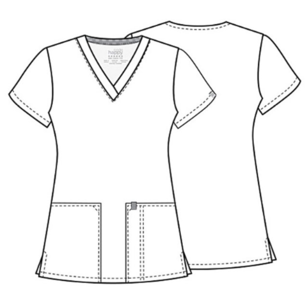 Code Happy Medical Uniform Top Royal 46607AB